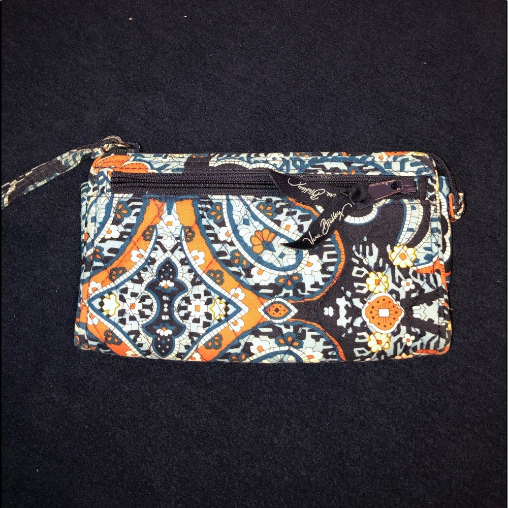 Vera Bradley front zip wristlet
